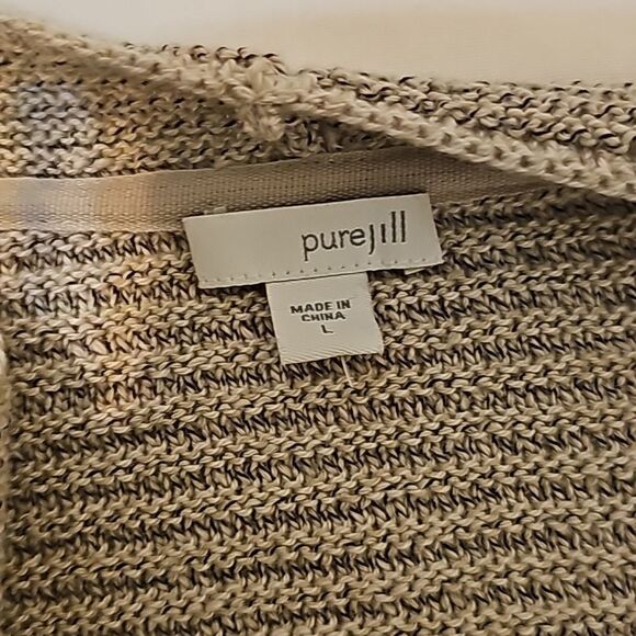 J. Jill cascade cardigan sweater size large - Picture 7 of 7